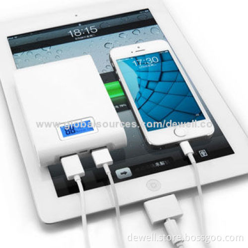 4,800/8,000mAh Mini Mobile Power Charger for iPad with LCD Power Display